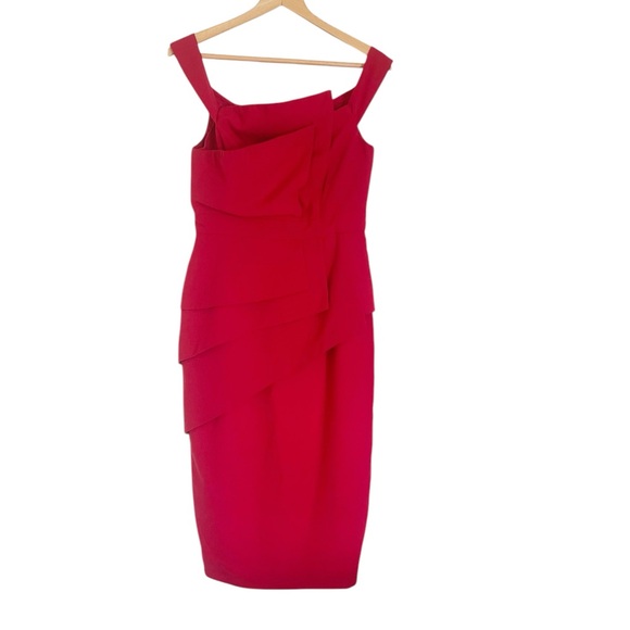 Black Halo Dresses & Skirts - Black Halo Red Midi Dress